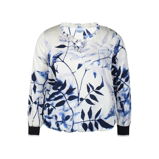 ZHENZI-ANGEL BLUSE BLÅ