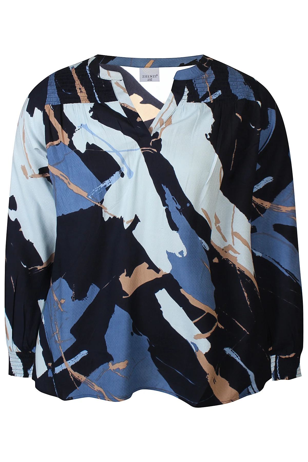 ZHENZI-ANITY 1205 BLUSE BLÅ - Billede 2