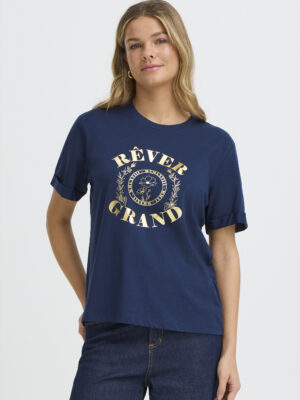 FRANSA PALMER TEE 1 BLÅ T-shirt