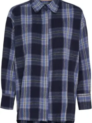 MARTA DU CHATEAU ORLANDA BLÅ SKJORTE