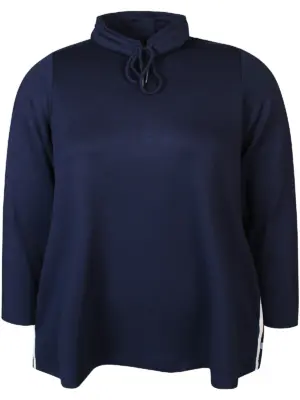 ZHENZI-MYA BLUSE BLÅ Bluse