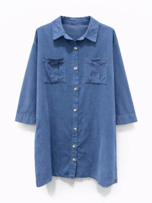 MARTA DU CHATEAU MERETE BLÅ KJOLE