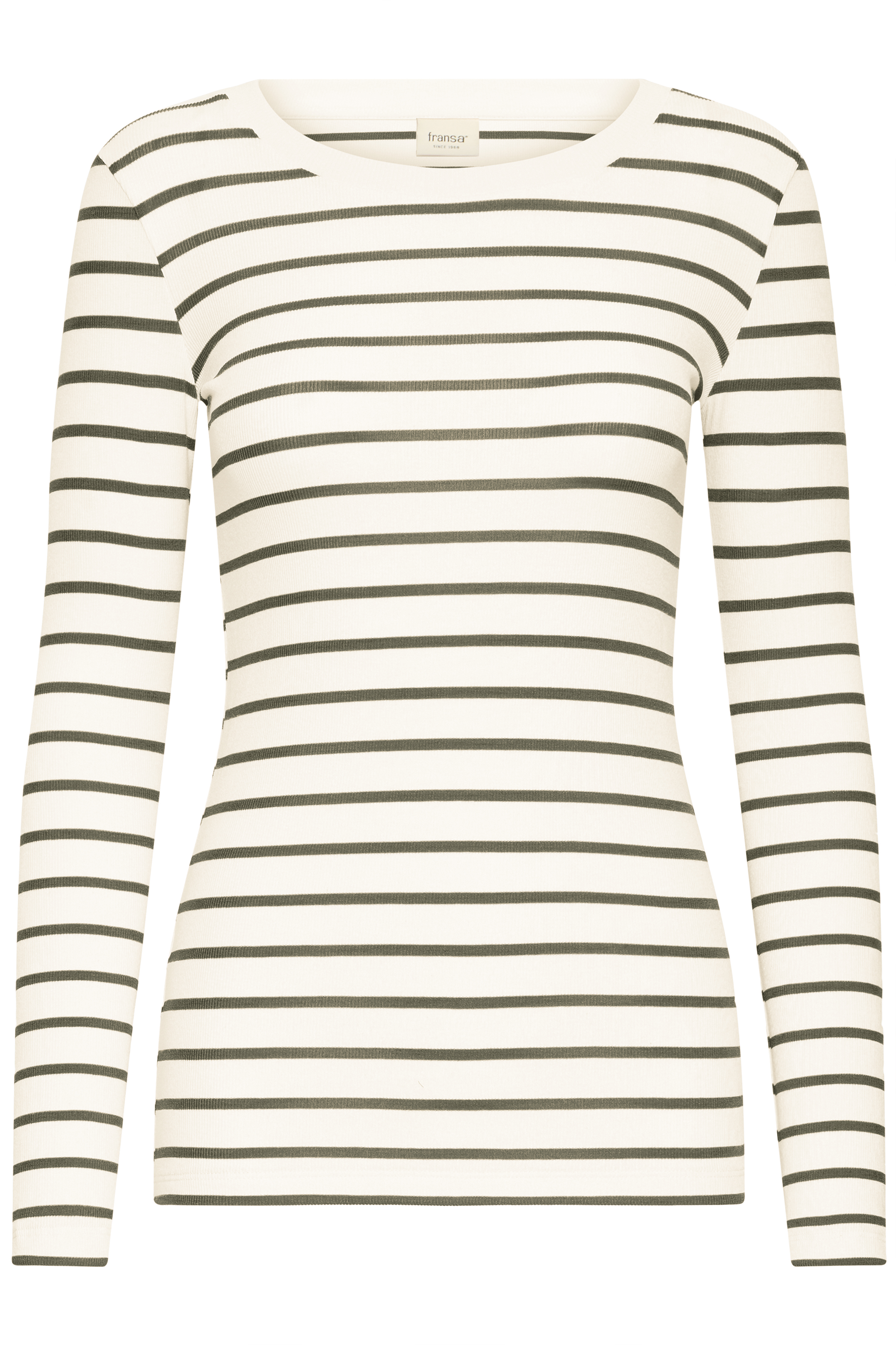 FRANSAHIZAMOND STRIPE TEE 33 ARMY GRØN - Billede 2