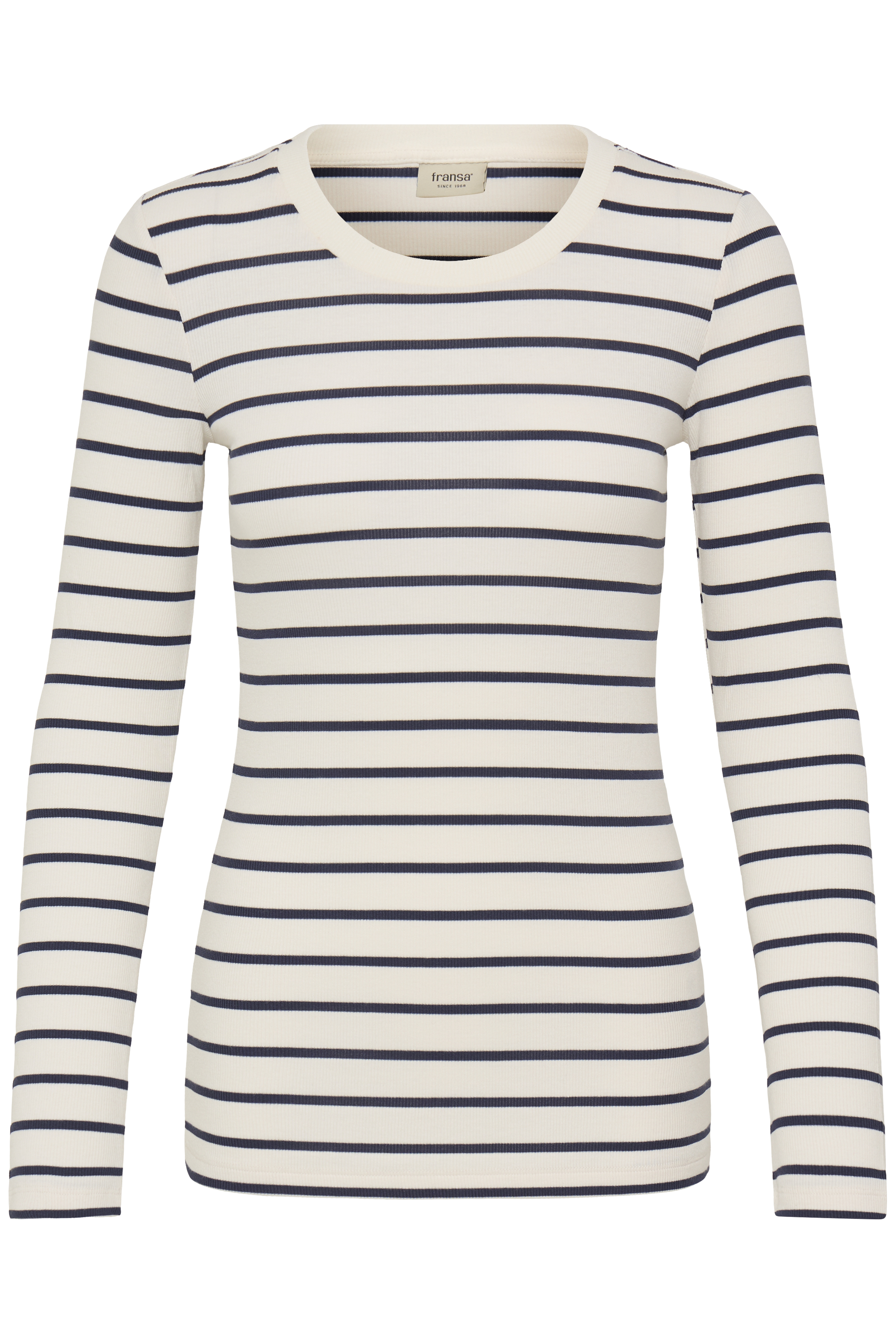 FRANSA FRHIZAMOND STRIPE TEE 33 marineblå - Billede 2