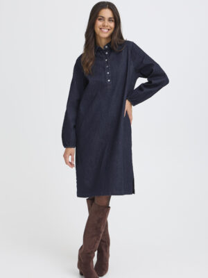 FRANSA CHICAGO KJOLE DENIM BLÅ