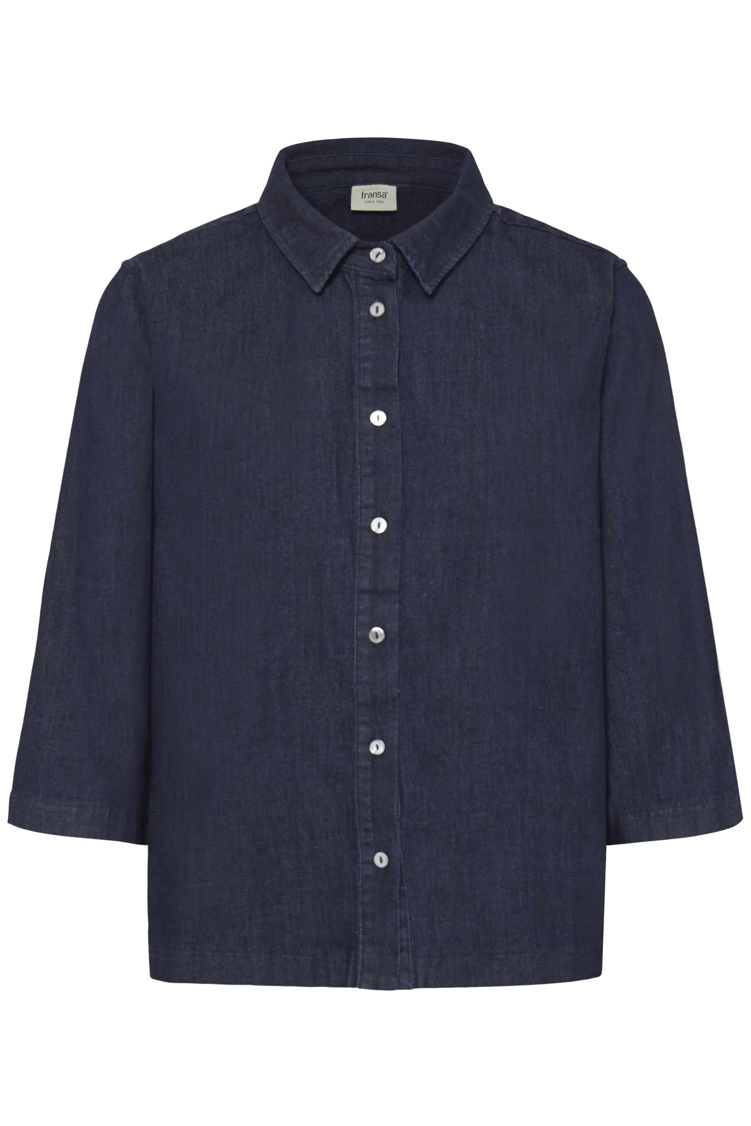 FRANSA CHICAGO SKJORTE DENIM Blå
