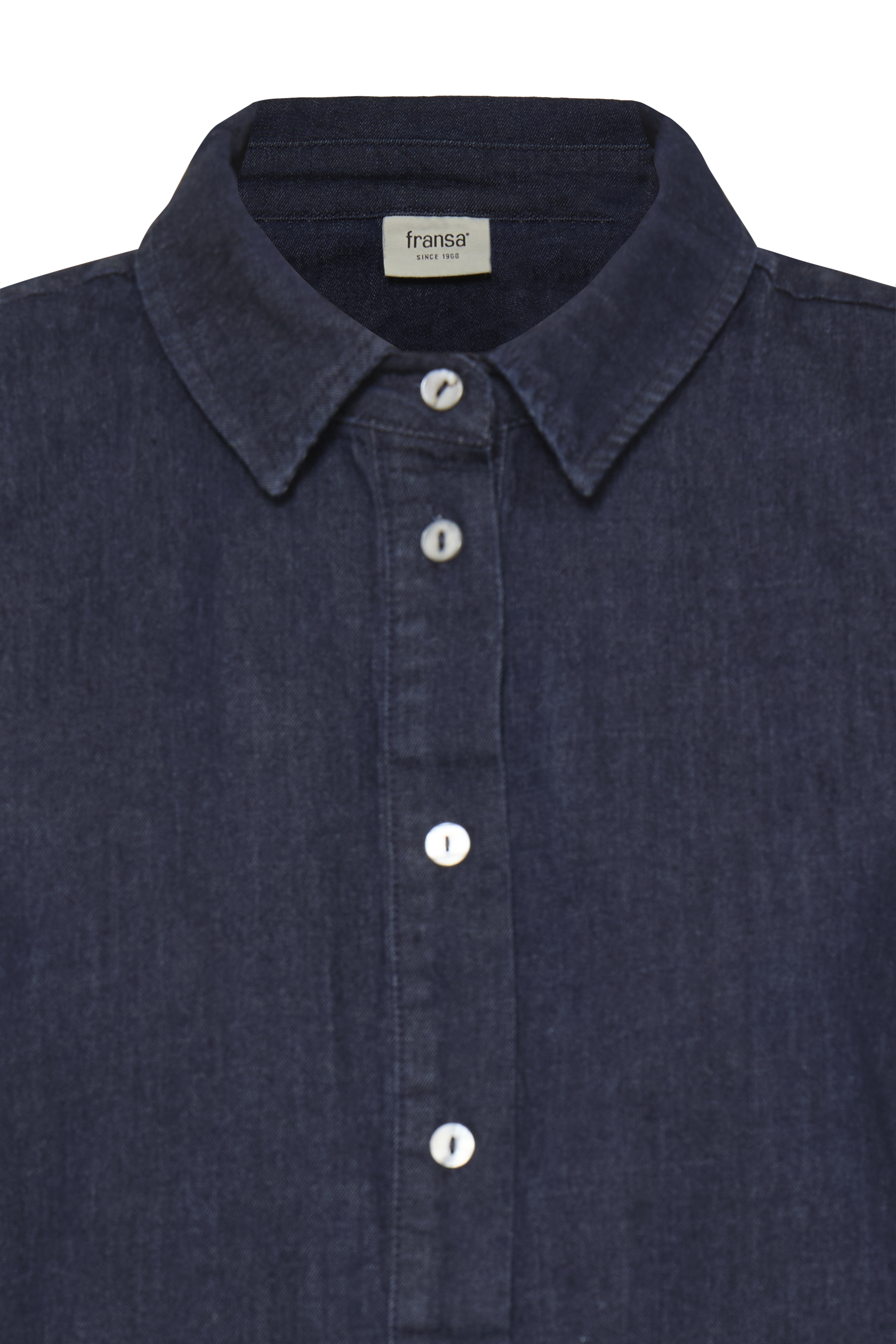 FRANSA CHICAGO SKJORTE DENIM Blå - Billede 2