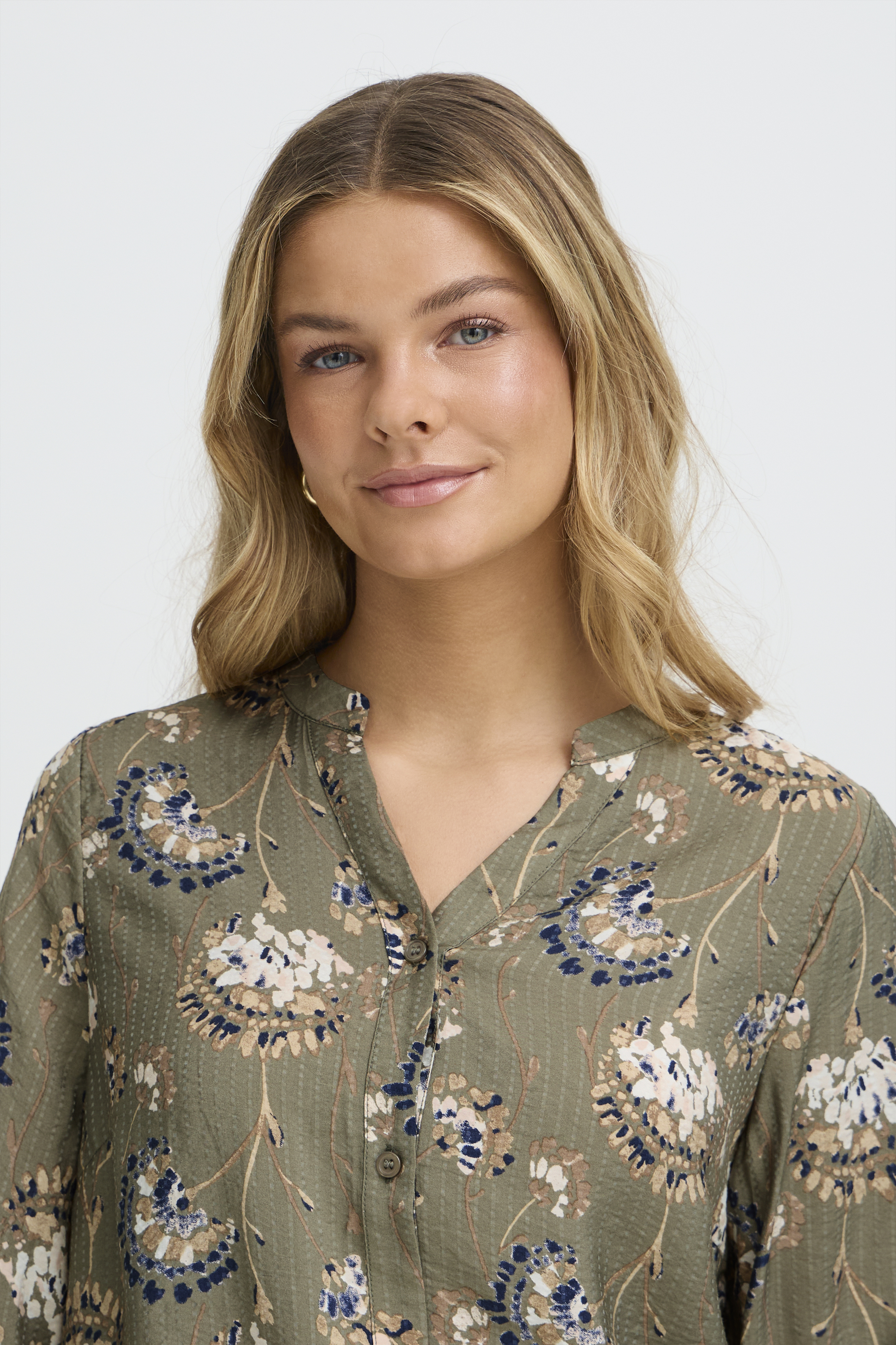 FRANSA KALIA BLUSE GRØN Bluse - Billede 2