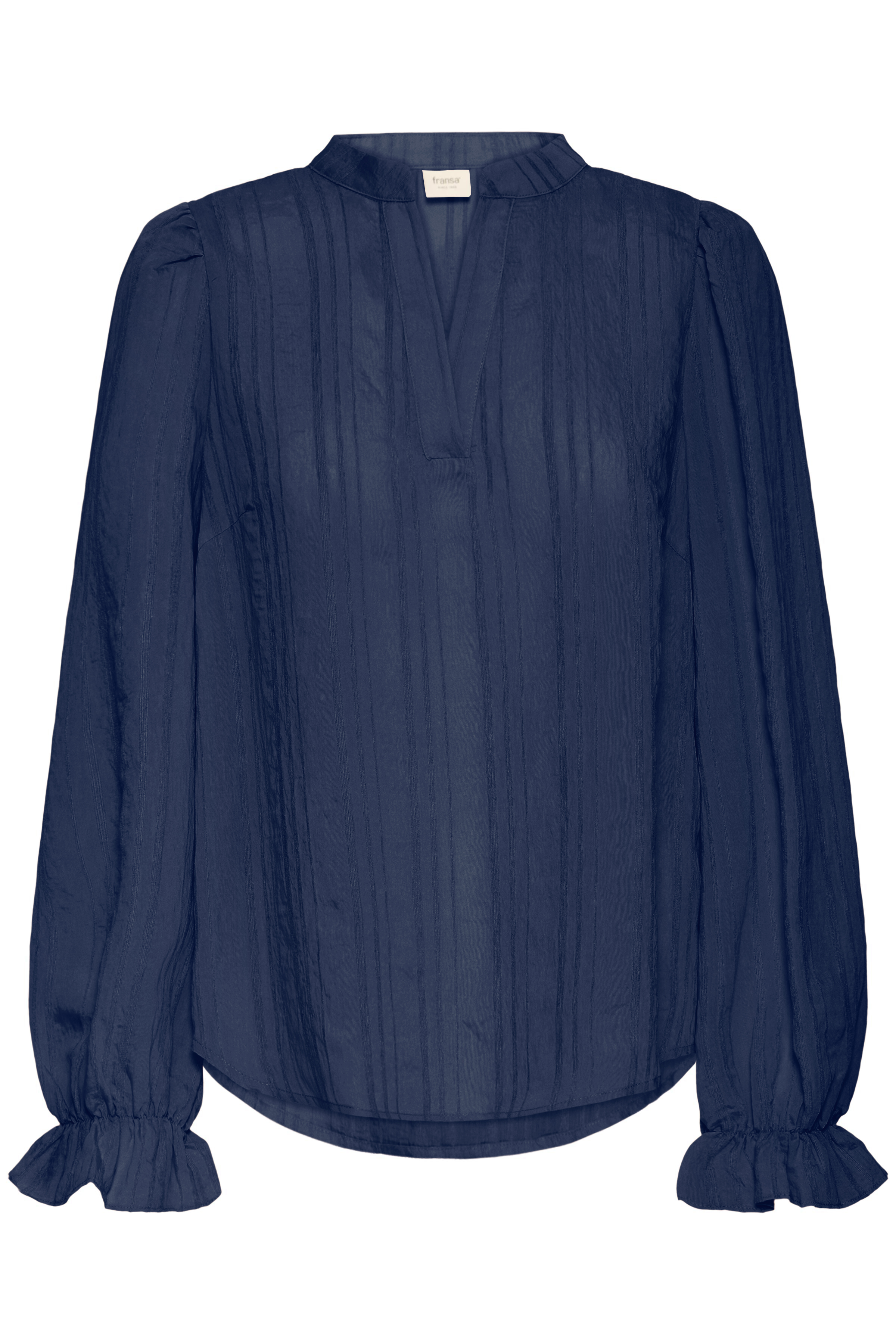 FRANSAVALMA BLUSE BLÅ - Billede 2