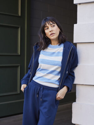 FRANSA PRIYA BLÅ Cardigan