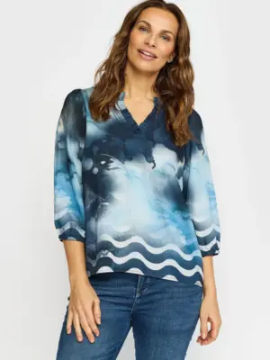 2-BIZ EPEL BLÅ Bluse