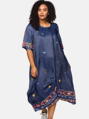 STUDIO NOELLA KJOLE BLÅ Kjole