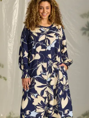 ZHENZI AMAYA KJOLE BLÅ Kjole