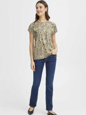 FRANSA TEE 1 GRØN T-shirt Armygrøn