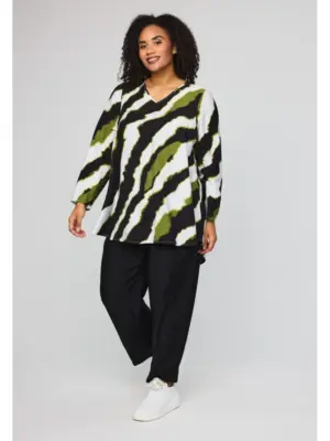 STUDIO BERIT OLIVENGRØN BLUSE