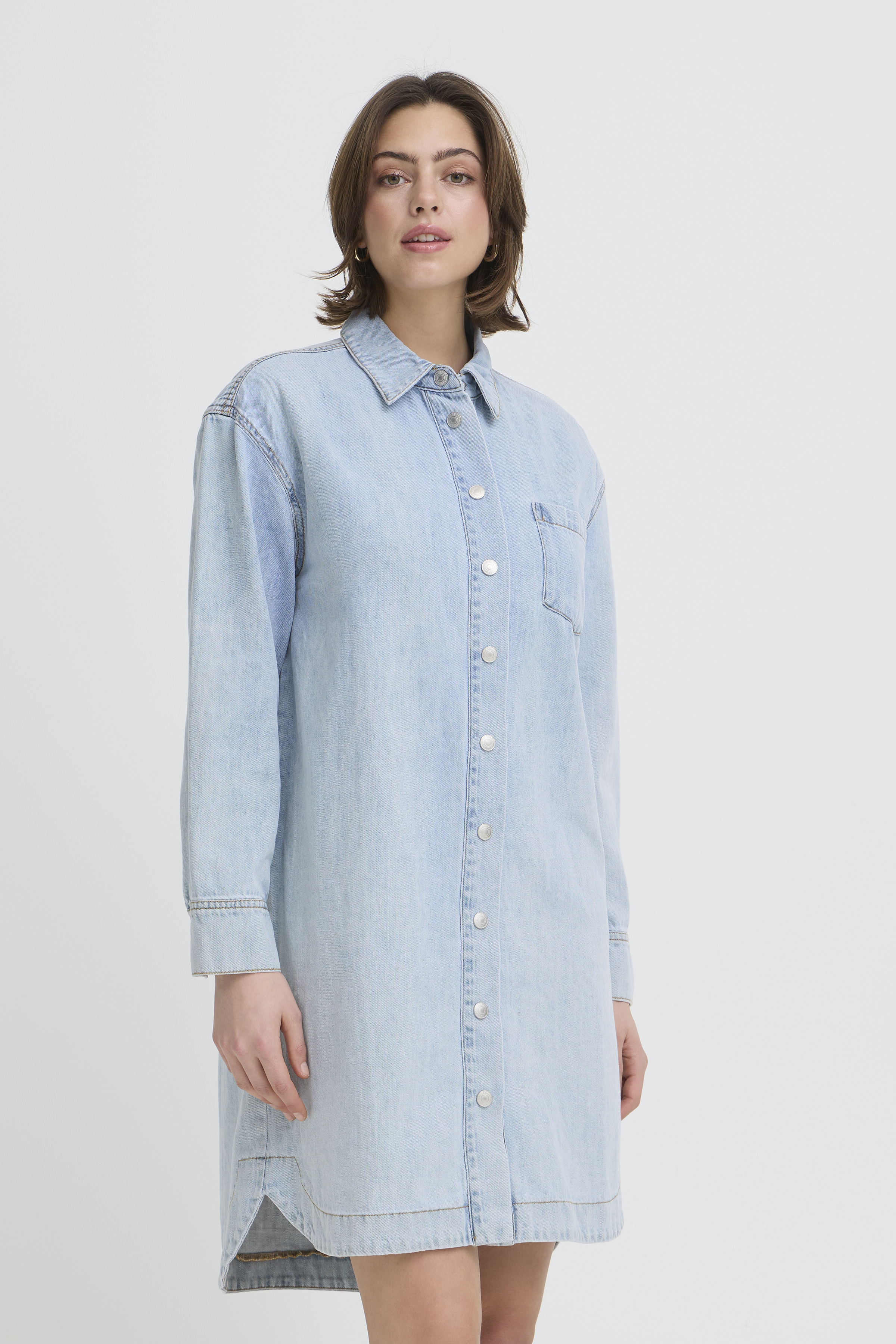 FRANSA LISE DENIM KJOLE - Billede 2