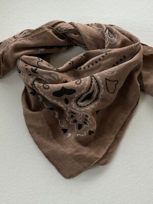 THREE M TØRKLÆDE BRUN M/PRINT