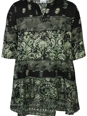 ZHENZI EMBER OLIVEN  Tunika