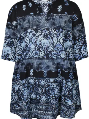 ZHENZI EMBER 1290 BLÅ Tunika