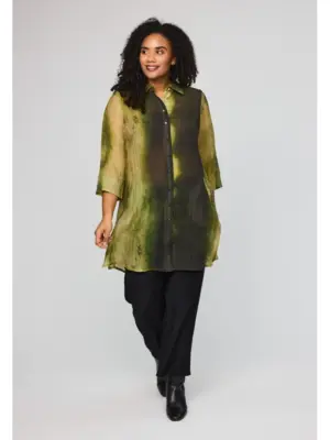 STUDIO EMILIE SKJORTE GRØN MIX