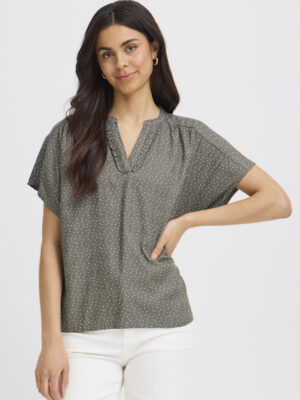 FRANSA FRLAYA 1 ARMYGRØN Bluse