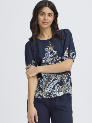 FRANSA FRADARA 4 NAVY Bluse
