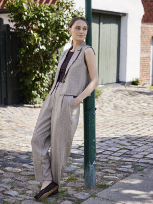 FRANSA FRALEX STRIBET NATUR Buks