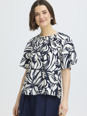 FRANSA FRARIANA 16 NAVY Bluse