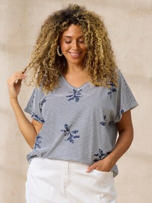 ZHENZI ALBERTA 1254 T SHIRT BLÅ