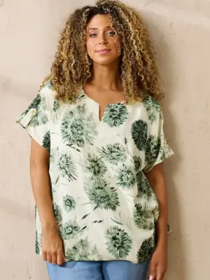 ZHENZI FRIDA 1308 GRØN Bluse