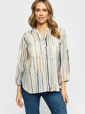 2-BIZ AMORA BLÅ Bluse