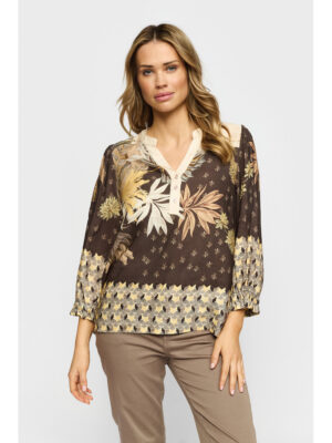 2BIZZ JOSEFINE BLUSE SAND/GUL