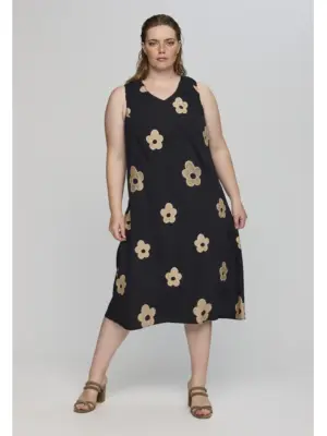 STUDIO SANASTASIA  SORT/SAND KJOLE