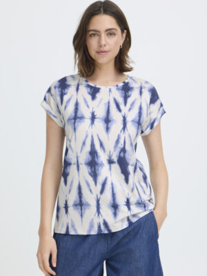 FRANSA FRSEEN TEE 6 NAVY/HVID