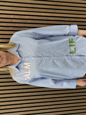 KOPENHAKEN BLÅ M. SKRIFT SKJORTE