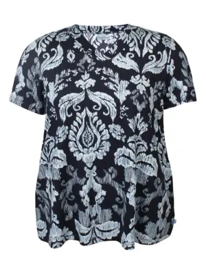 ZHENZI SYLVA 1357 BLUSE BLÅ