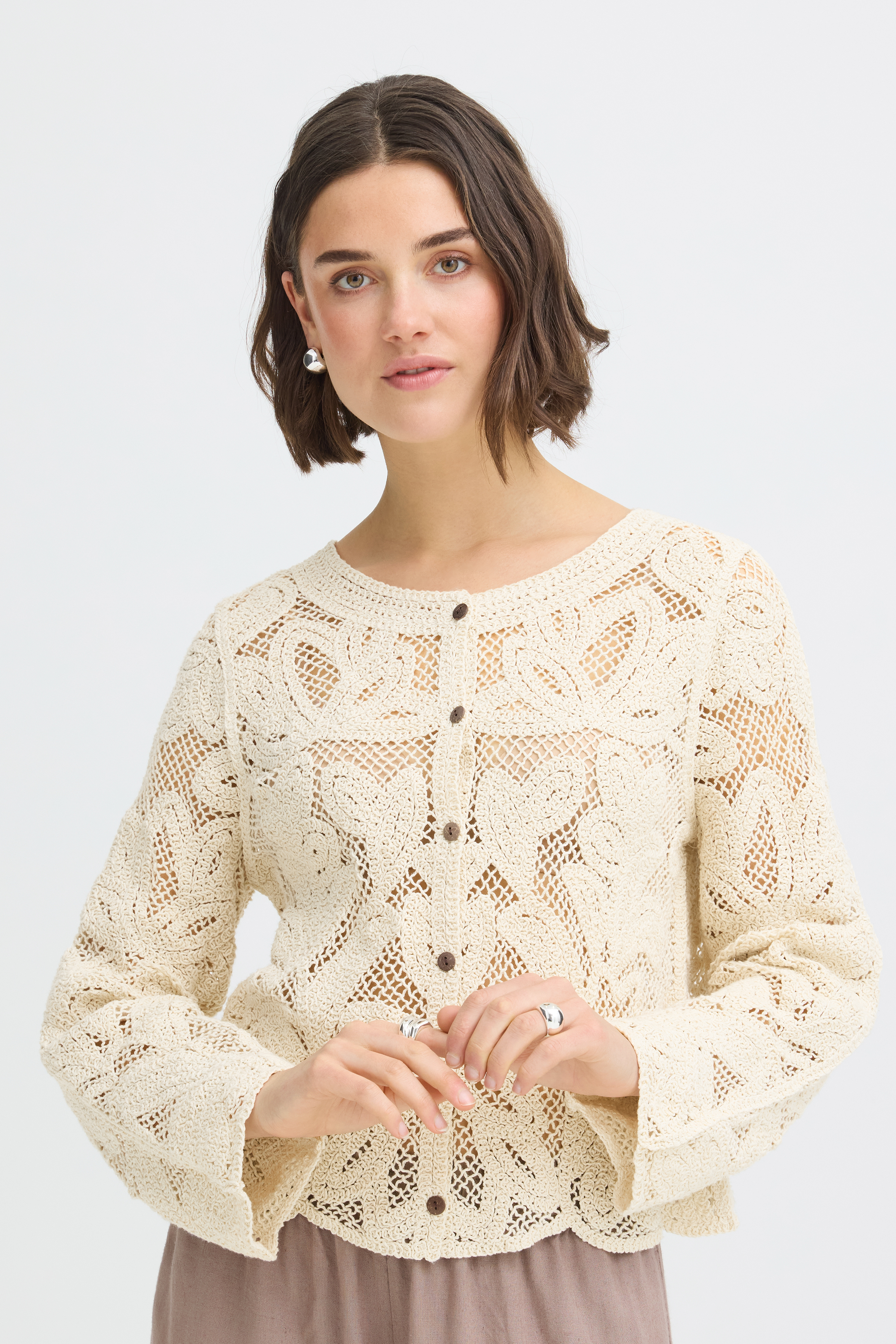 FRANSA FRPRIM CARDIGAN BEIGE B - Billede 3