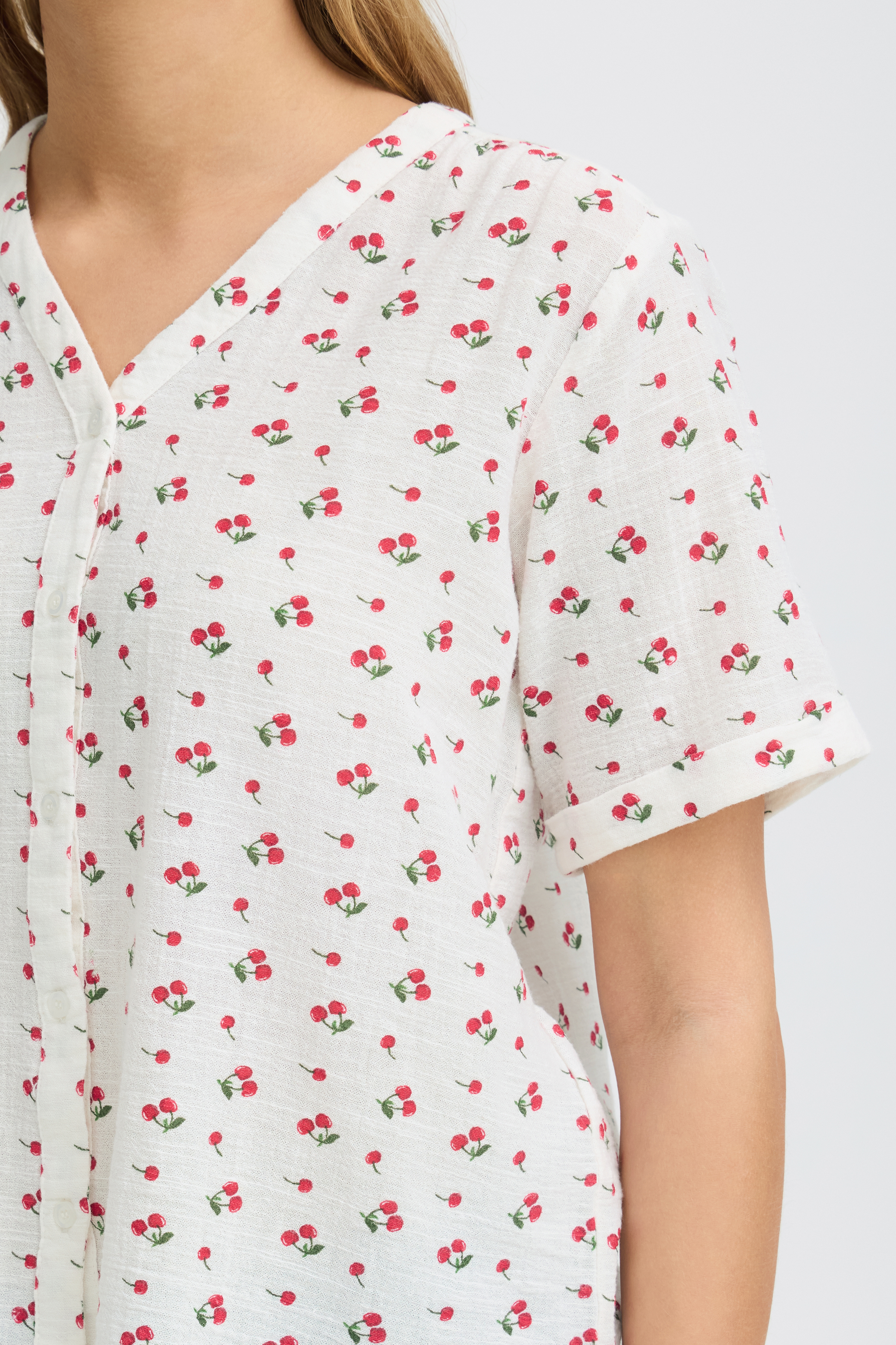 FRANSA FRBOBBI BLUSE KIRSEBÆR - Billede 2