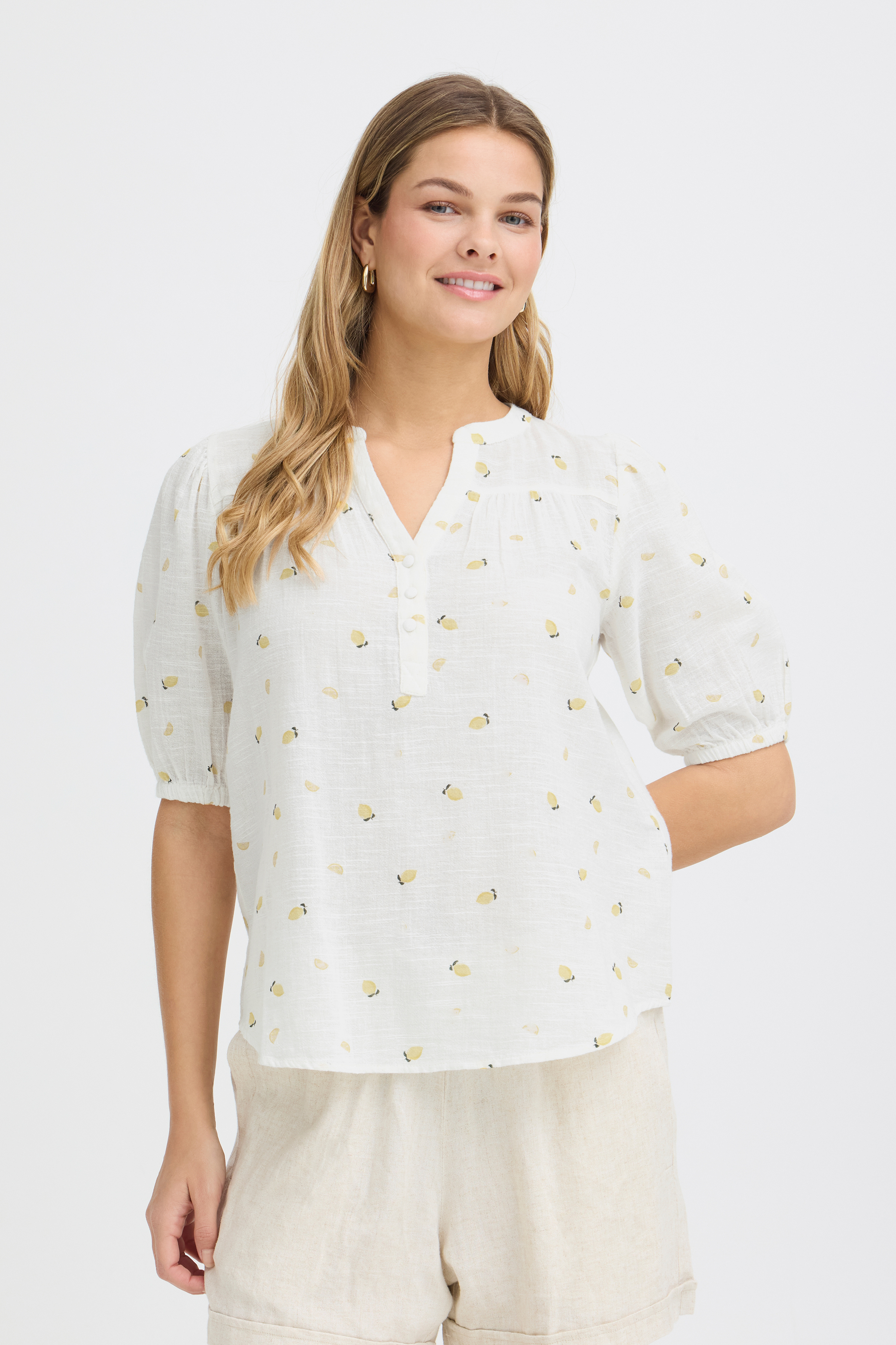FRANSA FRBOBBI BLUSE CITRONER - Billede 3