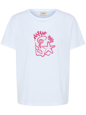 FRANSA FRZELDA T-SHIRT LYSBLÅ