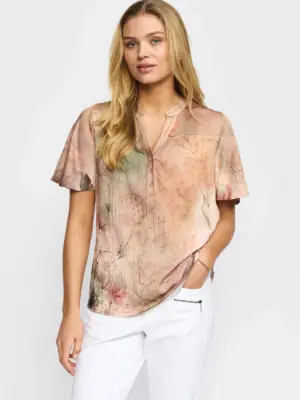 2-BIZ HILDA BLUSE BRÆNDT BLOMS