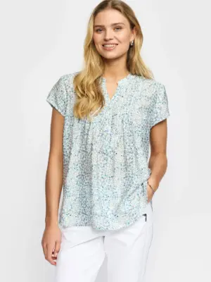 2-BIZ BERTA BLUSE HVID M. BOBL