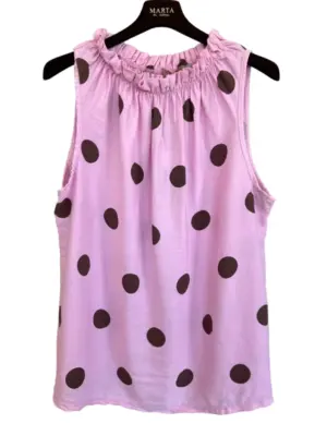 MARTA DU CHATEAU LUCINA ROSA TOP
