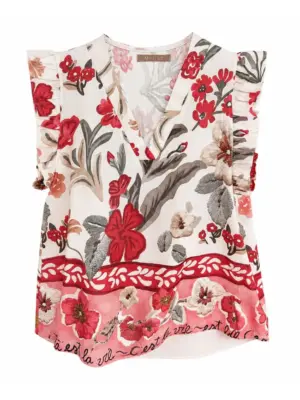 MARTA DU CHATEAU MARITA RØD BLUSE