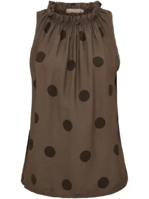 MARTA DU CHATEAU LUCINA BRUN TOP