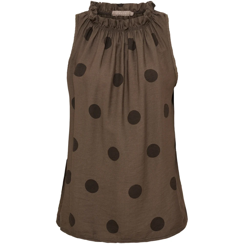 MARTA DU CHATEAU LUCINA BRUN TOP