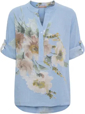 MARTA DU CHATEAU BLÅ NADIRA BLUSE