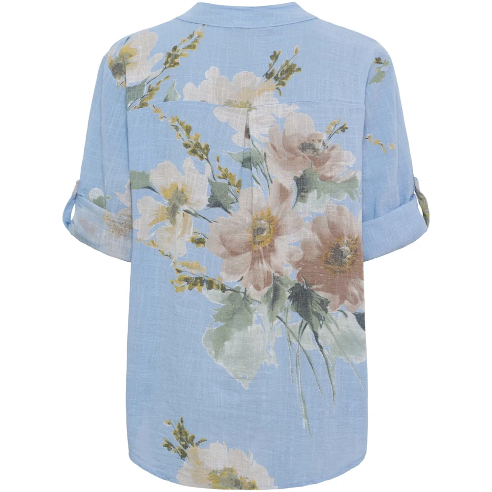 MARTA DU CHATEAU BLÅ NADIRA BLUSE - Billede 2
