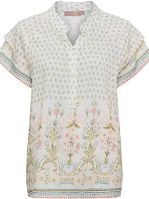 MARTA DU CHATEAU STINNA AQUA BLUSE