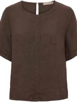 MARTA DU CHATEAU CEYLA BRUN TOP